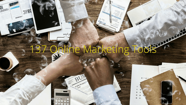 137 Online Marketing Tools